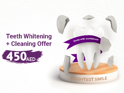 Teeth Whitening + Teeth Cleaning for AED450 Only